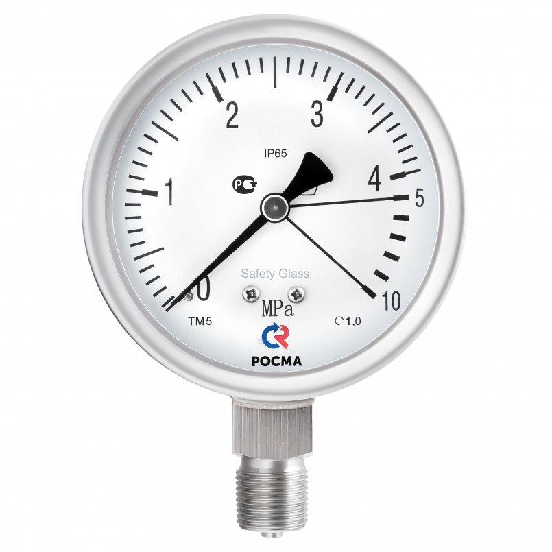 Манометр ТМ-521Р.00(0-0,6MPa) G1/2.1,0.Пх2,5 нерж сталь