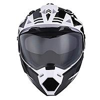 Кроссовый шлем 1STORM HF802 с очками серый L