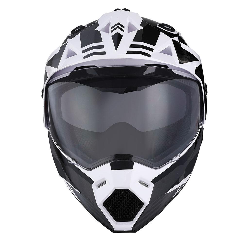 Кроссовый шлем 1STORM HF802 с очками серый L - фото 1 - id-p156730131