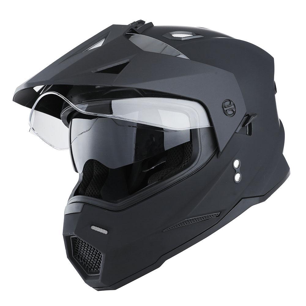 Кроссовый шлем 1STORM HF802 с очками серый L - фото 6 - id-p156730131
