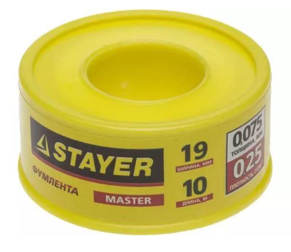 Фумлента STAYER "MASTER", плотность 0,25 г/см3, 0,075ммх19ммх10м - фото 1 - id-p154887402