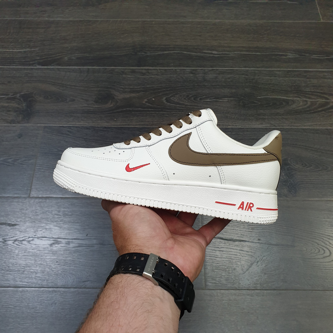 Кроссовки Nike Air Force 1 Low White Brown