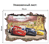 Наклейка на стену для мальчиков «Молния Маквин, Джексон Шторм и Круз Рамирес », фото 5