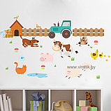 Наклейка на стену для детского сада «В деревне», фото 4