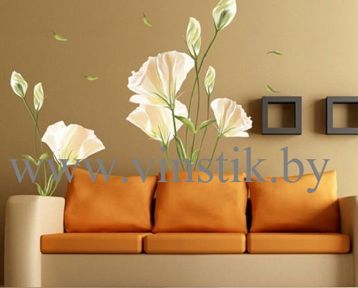 Наклейка интерьерная «Цветы Лилии XL» - фото 1 - id-p156733637