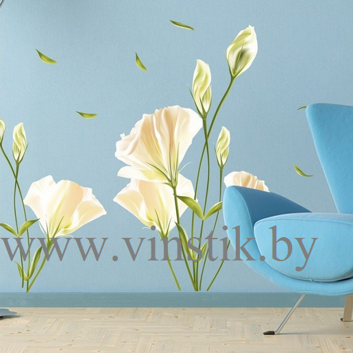 Наклейка интерьерная «Цветы Лилии XL» - фото 3 - id-p156733637