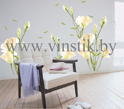 Наклейка интерьерная «Цветы Лилии XL» - фото 6 - id-p156733637