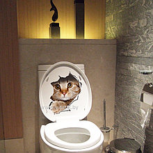 Наклейка для туалета «Кот Барсик»