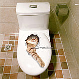Наклейка для ванной «Кот-вредина», фото 3
