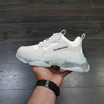Кроссовки Balenciaga Triple S Clear Sole In White 39