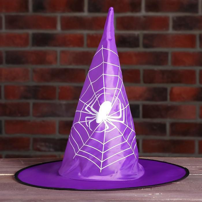 Карнавальная шляпа "Паук", цвет фиолетовый