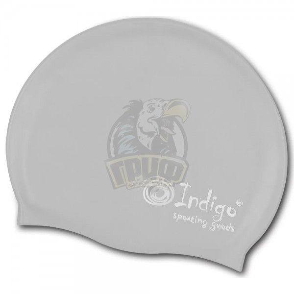 Шапочка для плавания Indigo (серый) (арт. 101SC-GR) - фото 1 - id-p156780694