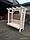 Пергола садовая из массива сосны со скамьей и декоративной решеткой "Лион Брутал", фото 4