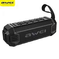 Портативная колонка AWEI Y280, 16 Вт, Bluetooth, USB, MicroSD, FM, AUX, влагозащита IPX4