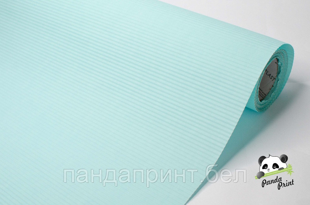 Бумага гофрированная, голубая