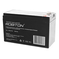Аккумулятор ROBITON VRLA12-9 12В 9Ач (герметизированная свинцово-кислотная аккумуляторная батарея 12V, 9Ah)