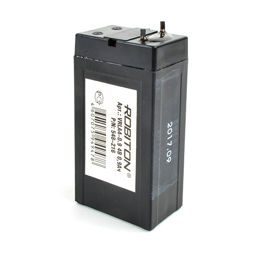 Аккумулятор ROBITON VRLA4-0.9 4В 0.9Ач (герметизированная свинцово-кислотная аккумуляторная батарея 4V, 0.9Ah) - фото 1 - id-p156797890