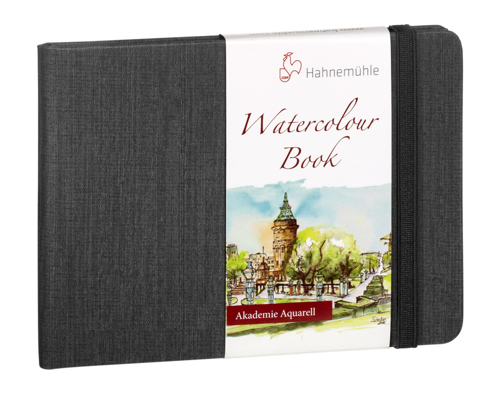 Скетчбук для акварели Watercolour Book, A6 пейзаж, 30 листов / 60 стр, 200 г/м, 100% целлюлоза, среднее зерно