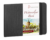 Скетчбук для акварели Watercolour Book, A6 пейзаж, 30 листов / 60 стр, 200 г/м, 100% целлюлоза, среднее зерно