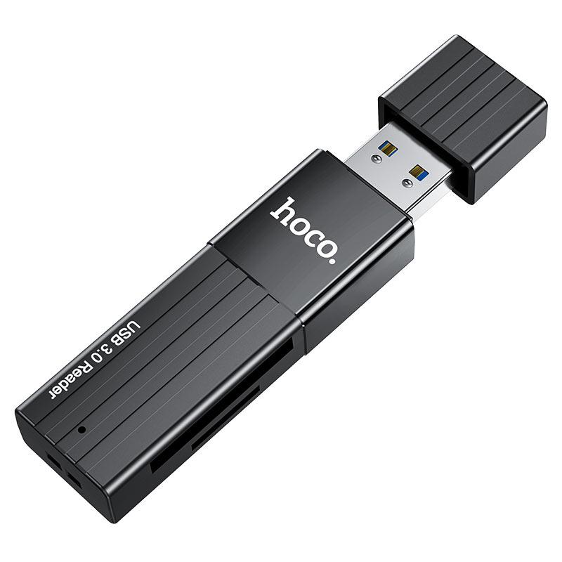 Универсальный картридер Hoco HB20 Mindful 2-в-1 USB 3.0 - фото 2 - id-p156827074