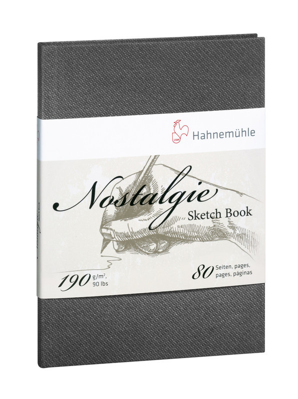 Скетчбук Nostalgie Sketch Book, A5 портрет, 40 листов / 80 страниц, 190 г/м - фото 1 - id-p156827192