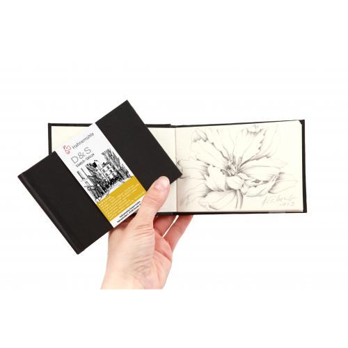 Блокнот Sketch & Note, 140 г/м, черный, A5 портрет, прошитый переплет, 80 листов / 160 страниц - фото 3 - id-p156827503