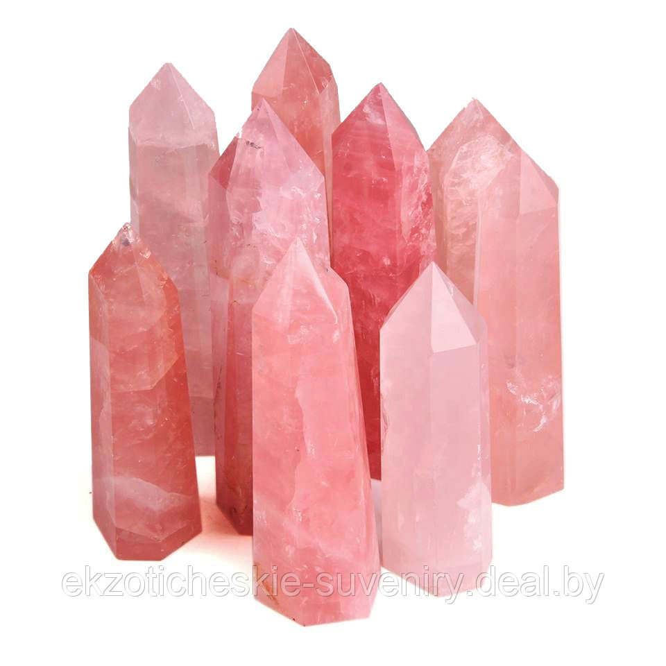 Кристалл камень Розовый кварц Любовный оберег 7-7,5см - фото 2 - id-p156877016