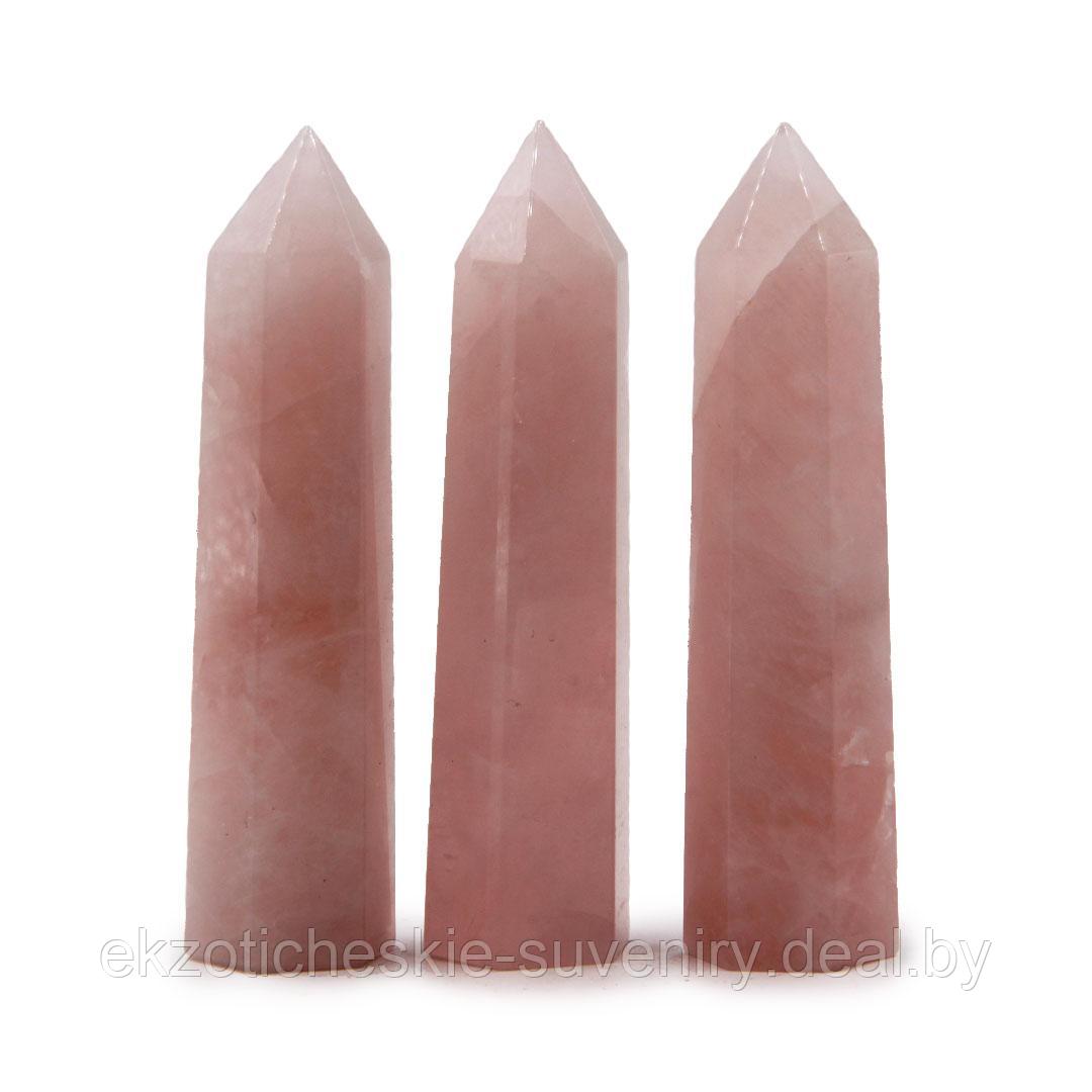 Кристалл камень Розовый кварц Любовный оберег 7-7,5см - фото 3 - id-p156877016