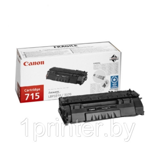 Заправка картриджа Canon 715/715H модельный ряд Canon LBP 3310/3370