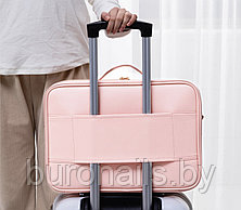 Сумка ,для косметики "TENDANCE", цвет нежно -розовый, размер большой, 40 см., фото 3