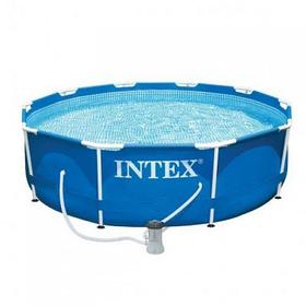 Каркасный бассейн Intex для дачи 28212 Metal Frame 366x76+фильтр-насос 2006 л/ч
