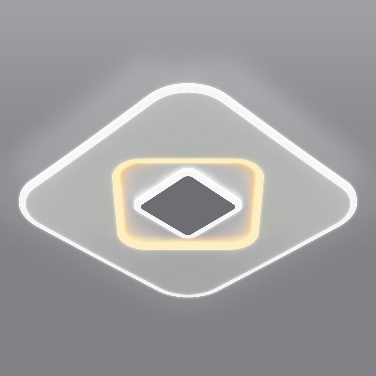 Потолочный светодиодный светильник с пультом управления Eurosvet 90218/1 белый/ серый - фото 2 - id-p156880289