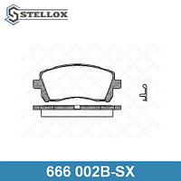 STELLOX 666-002B-SX колодки дисковые п.! с антискр. пл.\ Subaru Forester/Impreza 98>/Legacy 96>/O