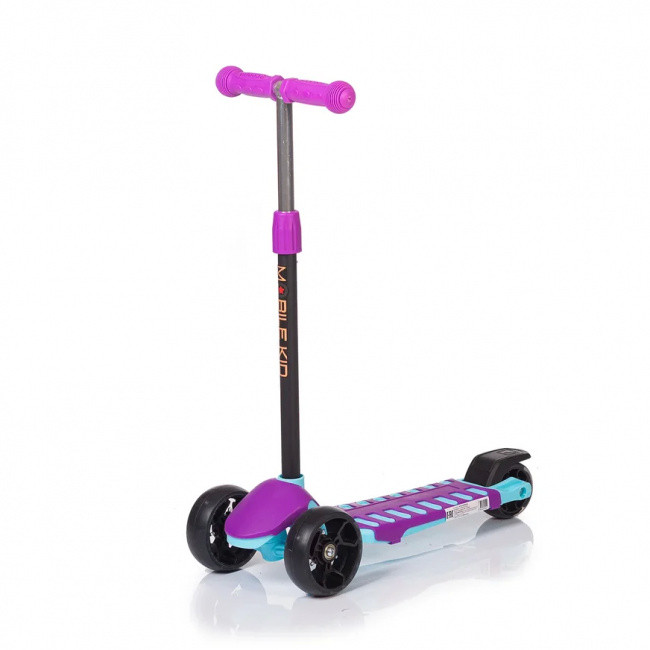 Самокат со светящимися колесами Mobile-Kid Startico SK103 Purple\Mint - фото 1 - id-p153527004