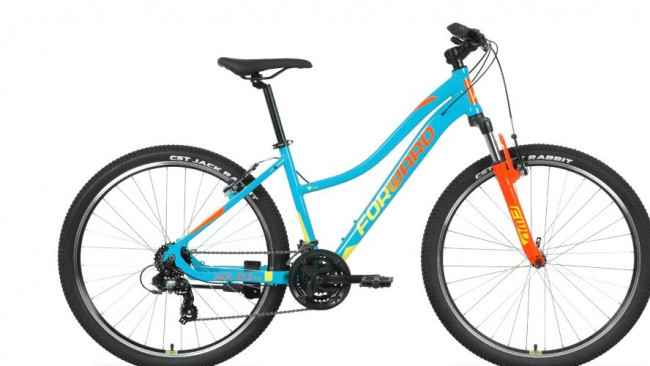Велосипед Forward Jade 27,5 1.2 S Бирюзово-желтый - фото 1 - id-p154281220