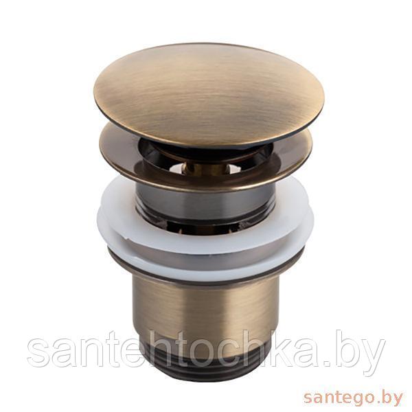 Донный клапан (выпуск) для раковины Frap F60-4 бронза - фото 3 - id-p156919243