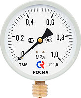 Манометр ТМ-510Р.00(0-1,6MPa)G1/2.1,5.М2.+нанесение двух красных черт (маркеров)на циферблате