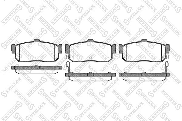 STELLOX 377 012-SX 366 12=572376B !колодки дисковые з.\ Nissan Maxima 2.0/3.0 95-00 GDB1172