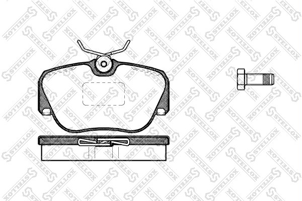 STELLOX 295 000-SX 284 00=571353B=FDB669 !колодки дисковые п.\ MB W201 1.8-2.6i/2.0-2.5TD 82-93 GDB817 - фото 1 - id-p156932821