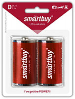Батарейка алкалиновая LR20/2B (12/96) Smartbuy, упаковка 2шт