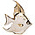 Статуэтка Рыбка золотая в белом, фото 4