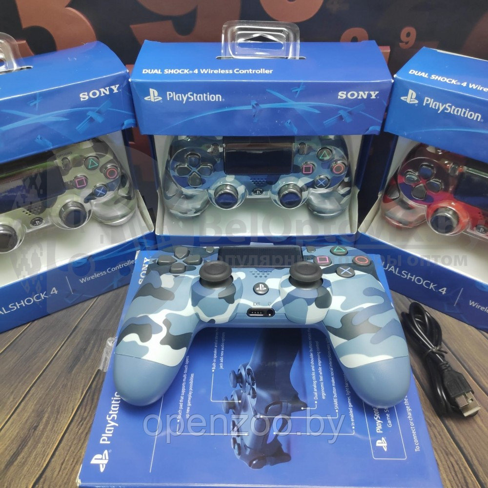 Игровой геймпад Sony DualShock 4 , беспроводной Серебро - фото 4 - id-p153859942