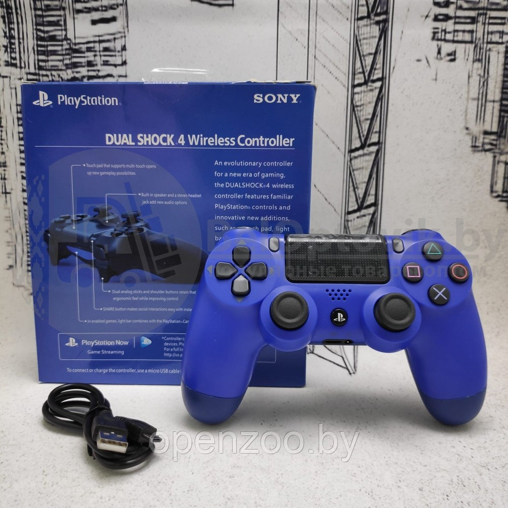 Игровой геймпад Sony DualShock 4 , беспроводной Серебро - фото 5 - id-p153859942