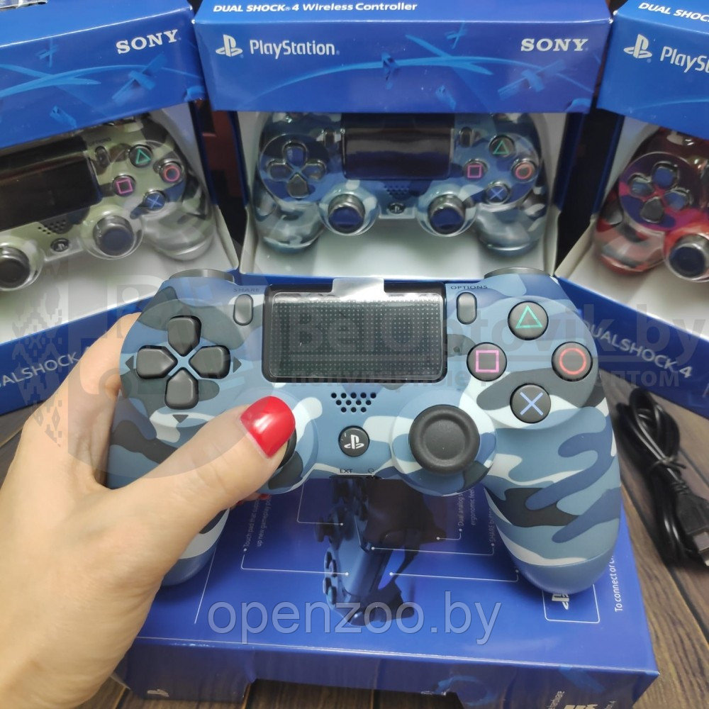 Игровой геймпад Sony DualShock 4 , беспроводной Синий хаки - фото 2 - id-p142589661