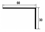 Угол рифленый КВИНТЕТ 60*30*1000*1,5мм УкВ 02, фото 2