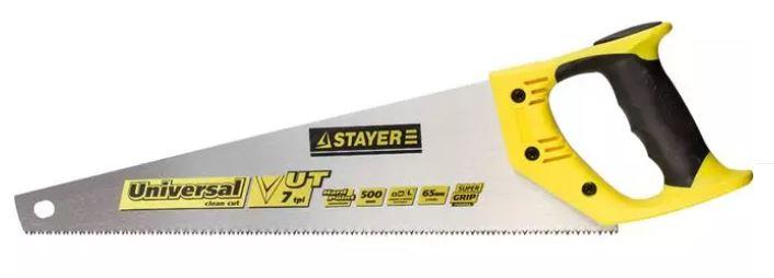 Ножовка универсальная (пила) STAYER Universal 500 мм, 7 TPI, универсальный зуб, рез вдоль и поперек - фото 1 - id-p154887426