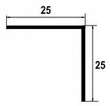 Угол рифленый КВИНТЕТ 25*25*2000*1,5мм УкВ 03, фото 2