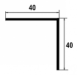 Угол рифленый КВИНТЕТ 40*40*2000*1,5мм УкВ 04, фото 2