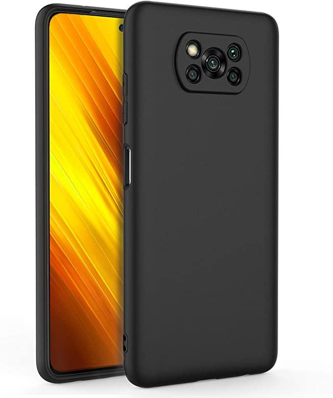 Чехол-накладка для Xiaomi Poco X3 / X3 Pro (силикон) черный с защитой камеры - фото 3 - id-p156986030