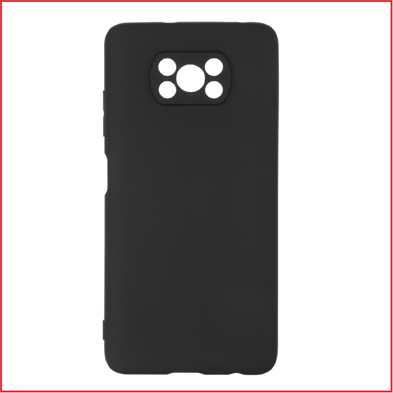 Чехол-накладка для Xiaomi Poco X3 / X3 Pro (силикон) черный с защитой камеры - фото 2 - id-p156986030
